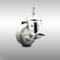 Service Caster 3 Inch 316SS Gray Polyurethane Swivel 1/2 Inch Threaded Stem Caster with Brake SCC-SS316TS20S314-PPUB-TLB-121315 - alternate 1